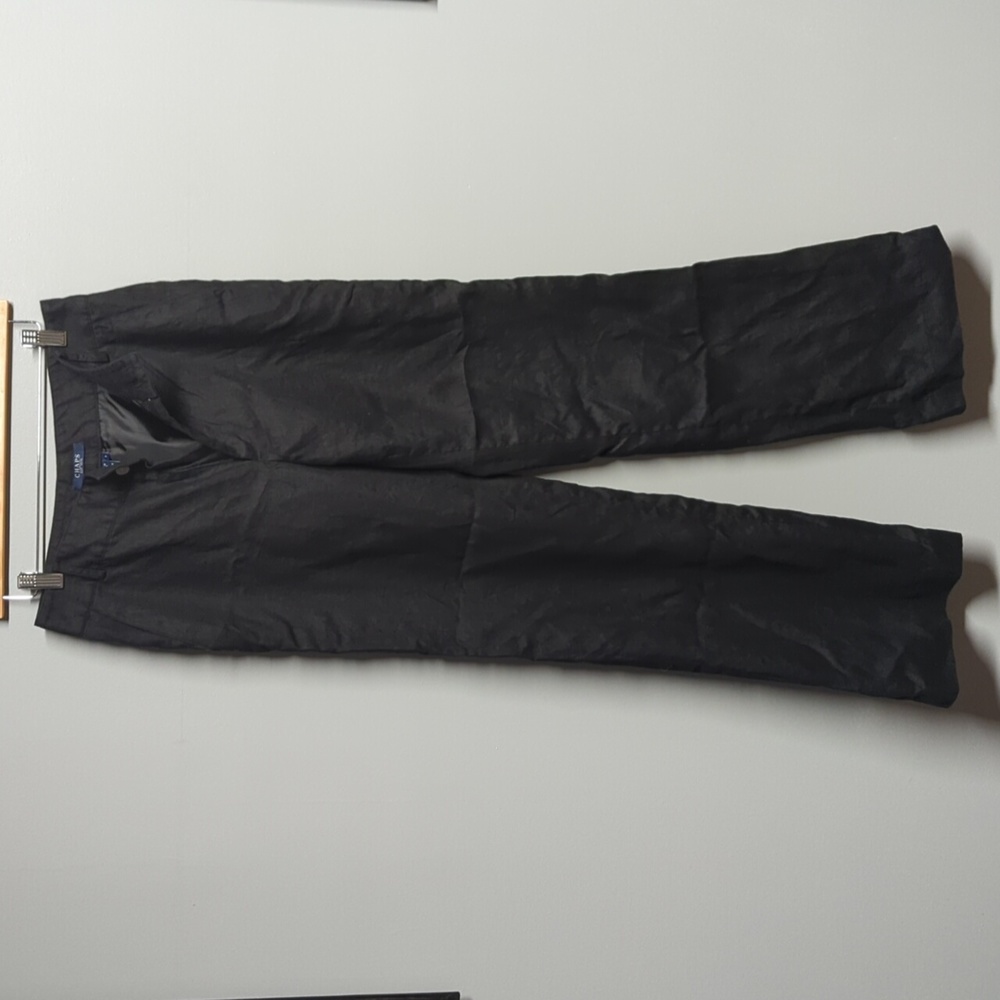 Chaps size 4 linen wide leg trouser